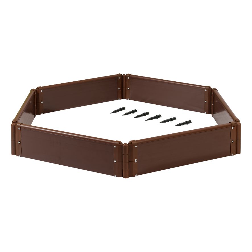 Клумба треугольная КОРИЧНЕВАЯ