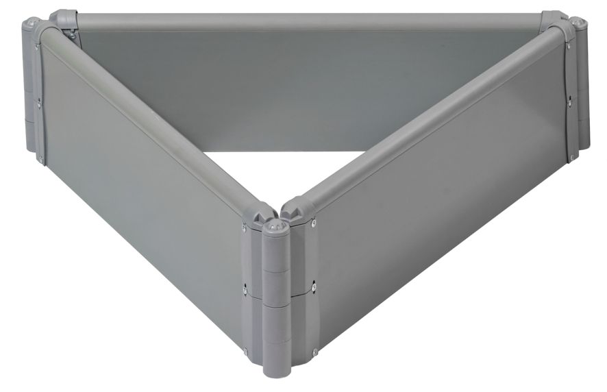  Клумба треугольная СЕРАЯ