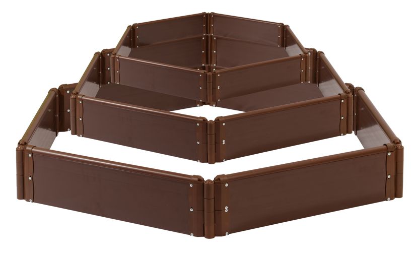 Клумба треугольная КОРИЧНЕВАЯ