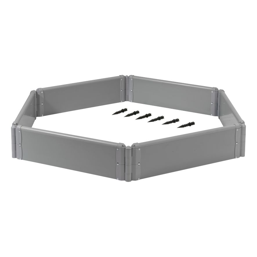 Клумба треугольная СЕРАЯ